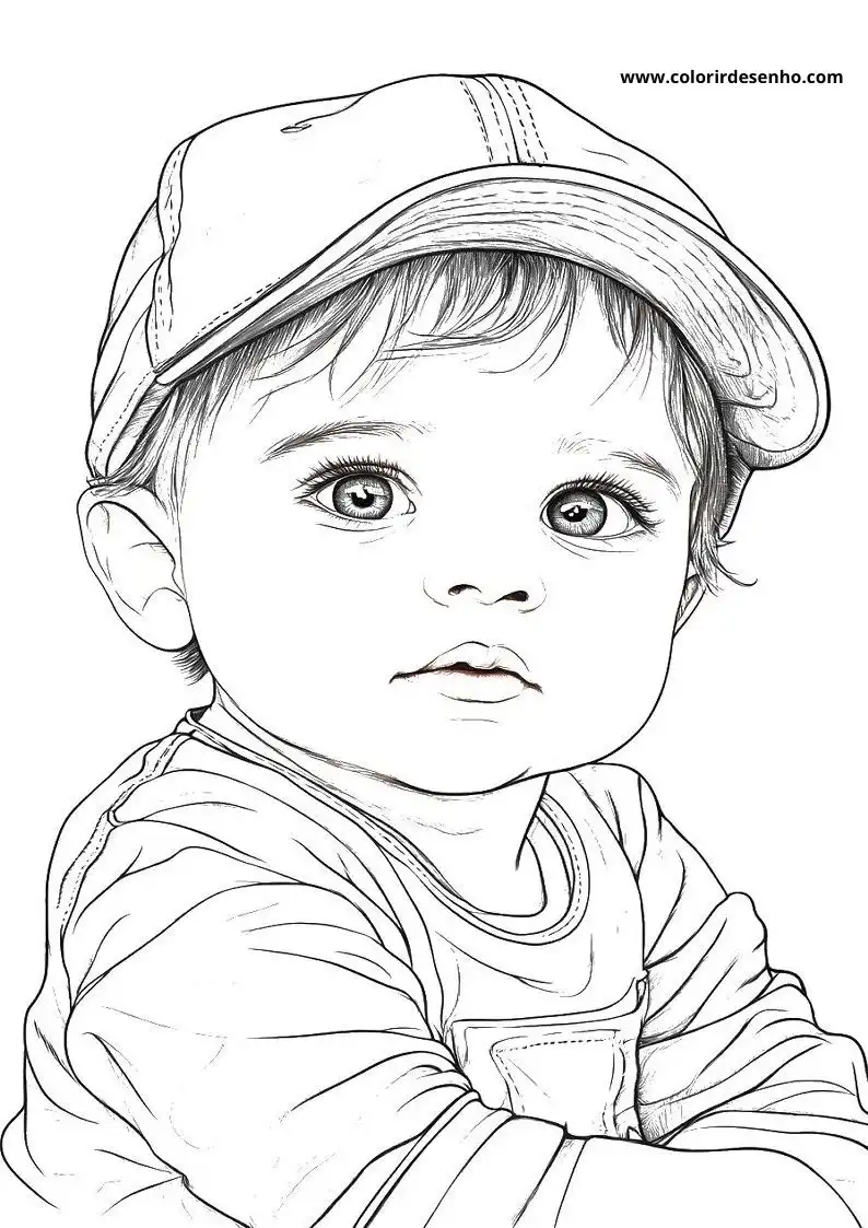 Free Printable Baby Coloring Pages in PDF 2
