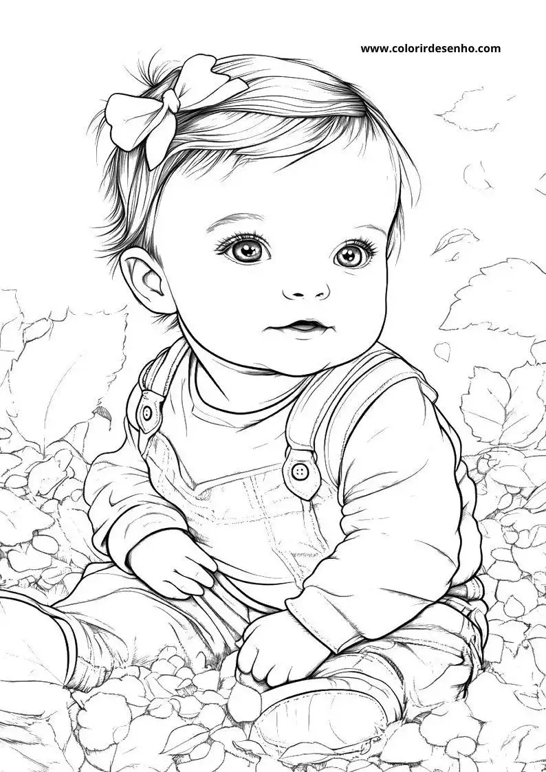 Free Printable Baby Coloring Pages in PDF 20