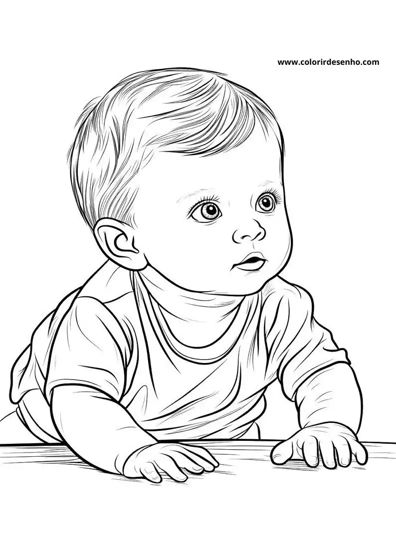 Free Printable Baby Coloring Pages in PDF 23