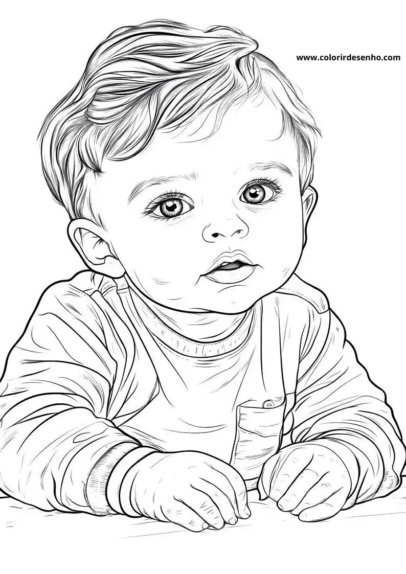 Free Printable Baby Coloring Pages in PDF 4