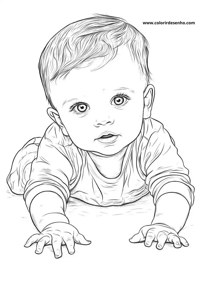 Free Printable Baby Coloring Pages in PDF 5
