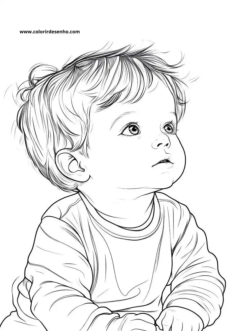 Free Printable Baby Coloring Pages in PDF 6