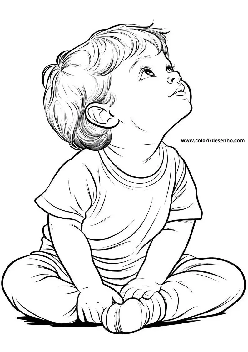 Free Printable Baby Coloring Pages in PDF 8