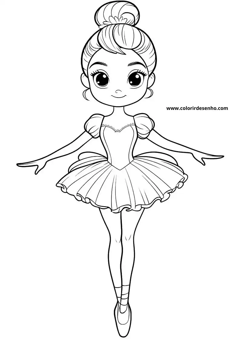 Free Printable Ballerina Coloring Sheets 2