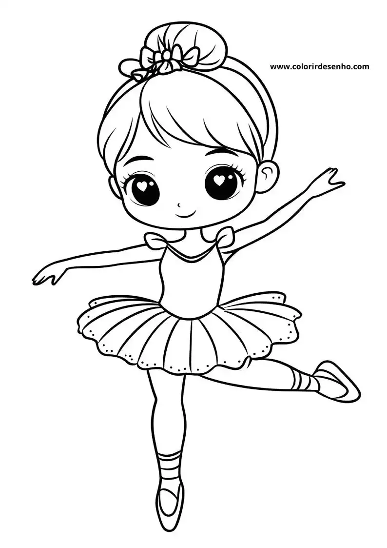 Free Printable Ballerina Coloring Sheets 5