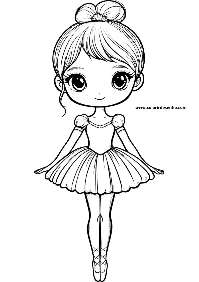 Free Printable Ballerina Coloring Sheets 6