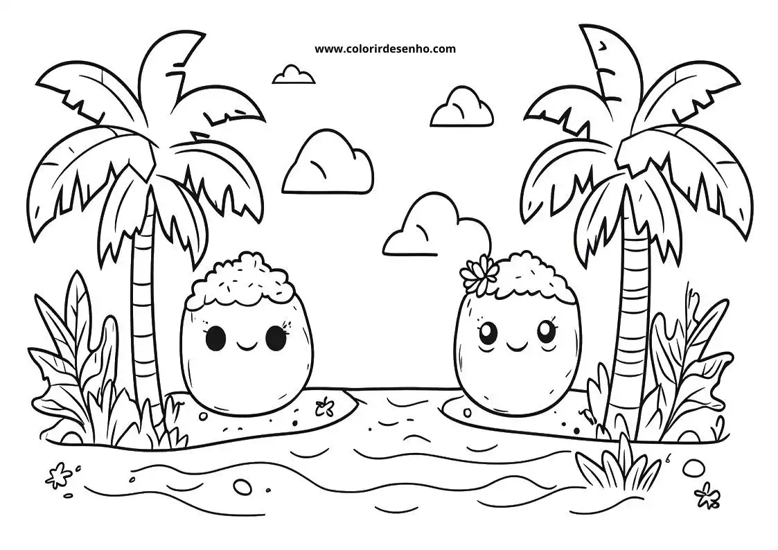 Free Printable Beach Coloring Sheets 6