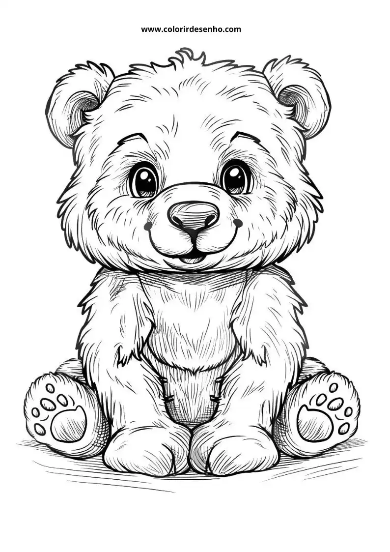 Free Printable Bear Coloring Sheets 9