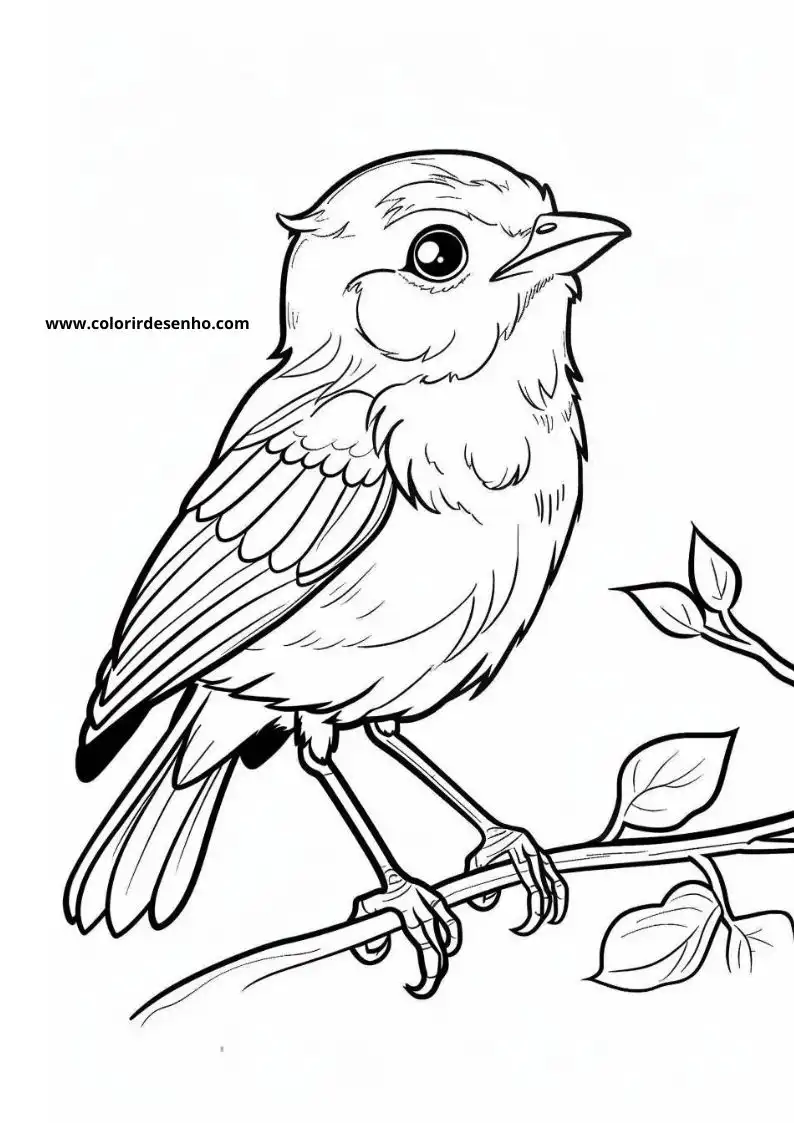 Free Printable Bird Coloring Pages in PDF 16