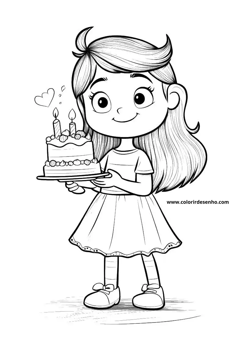 Free Printable Birthday Coloring Pages in PDF 2