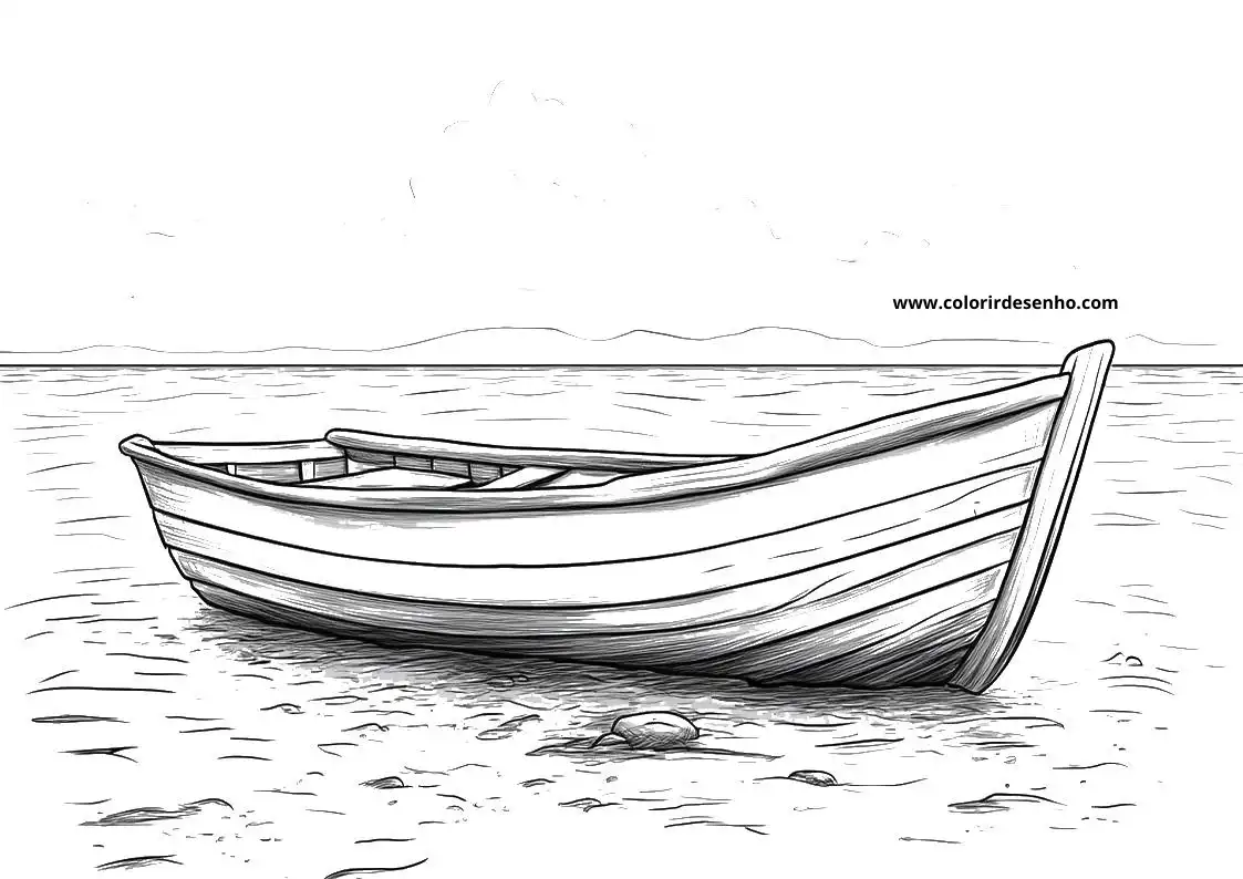 Free Printable Boat Coloring Pages in PDF 2
