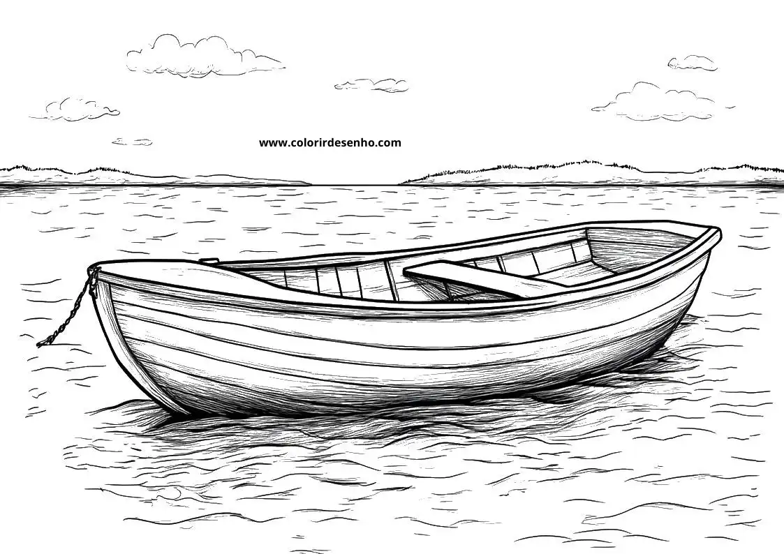 Free Printable Boat Coloring Pages in PDF 6