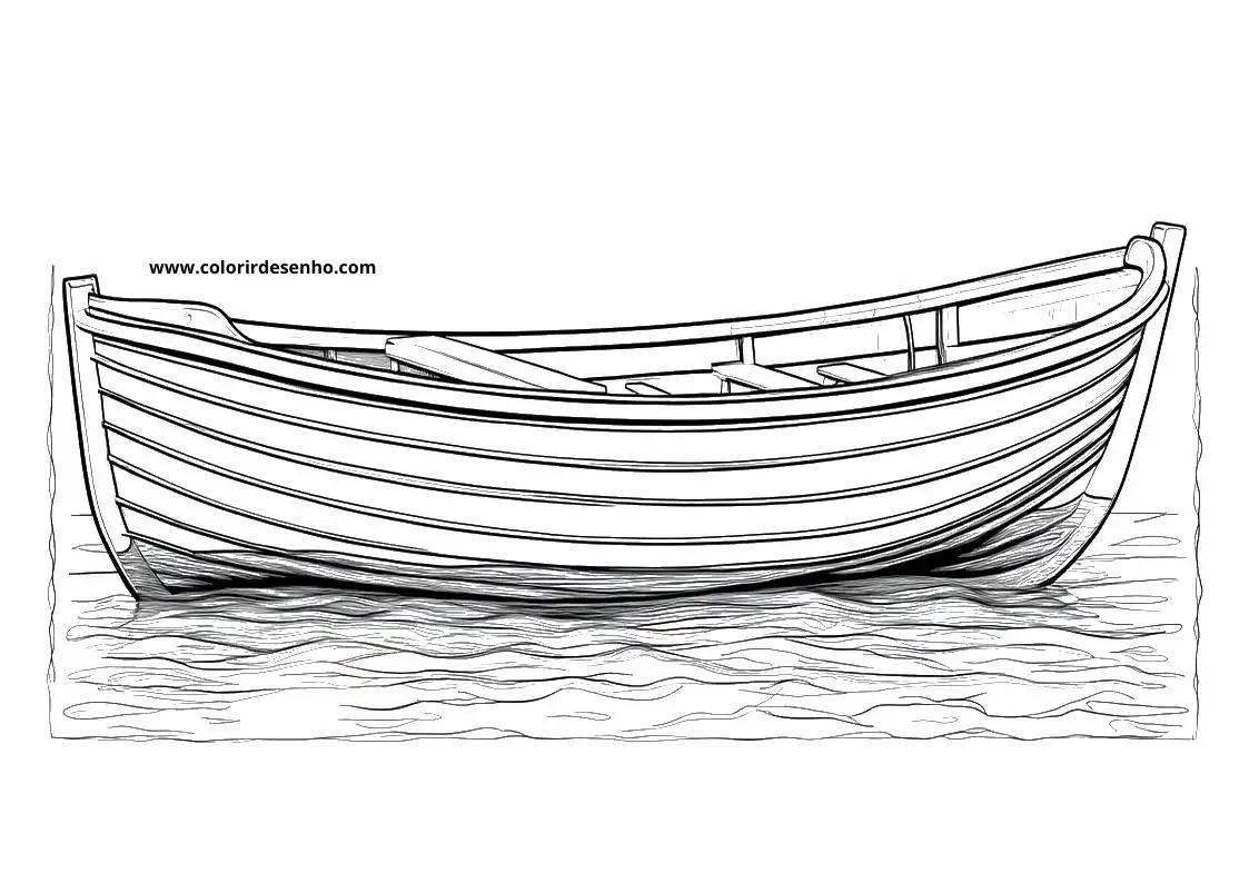 Free Printable Boat Coloring Pages in PDF 7