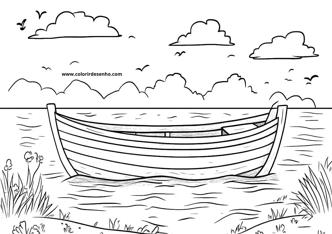 Free Printable Boat Coloring Sheets 5