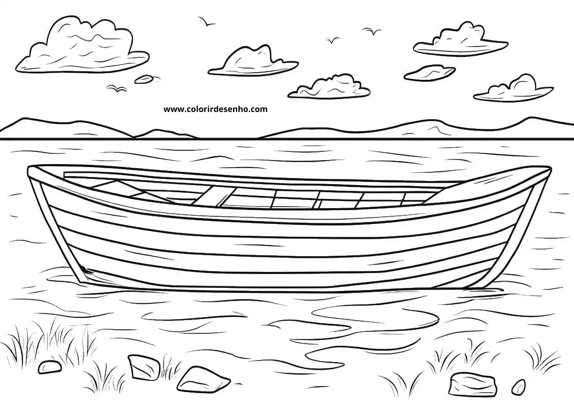 Free Printable Boat Coloring Sheets 6