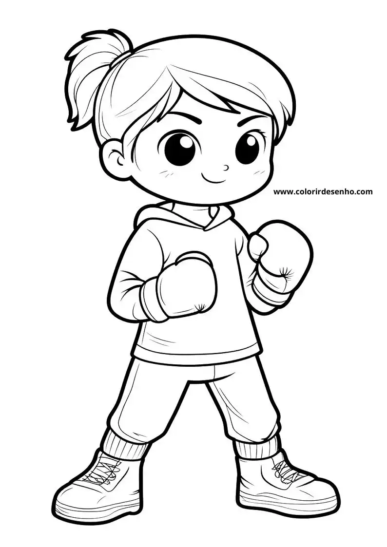 Free Printable Boxing Coloring Sheets 11