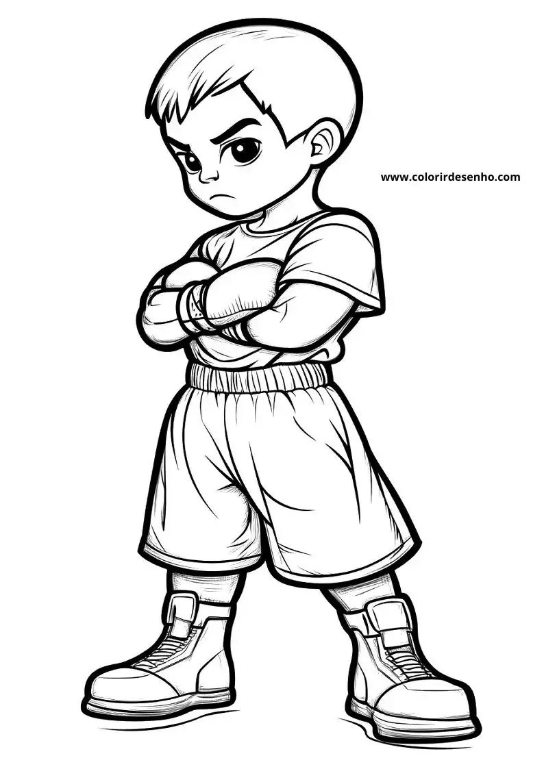 Free Printable Boxing Coloring Sheets 13