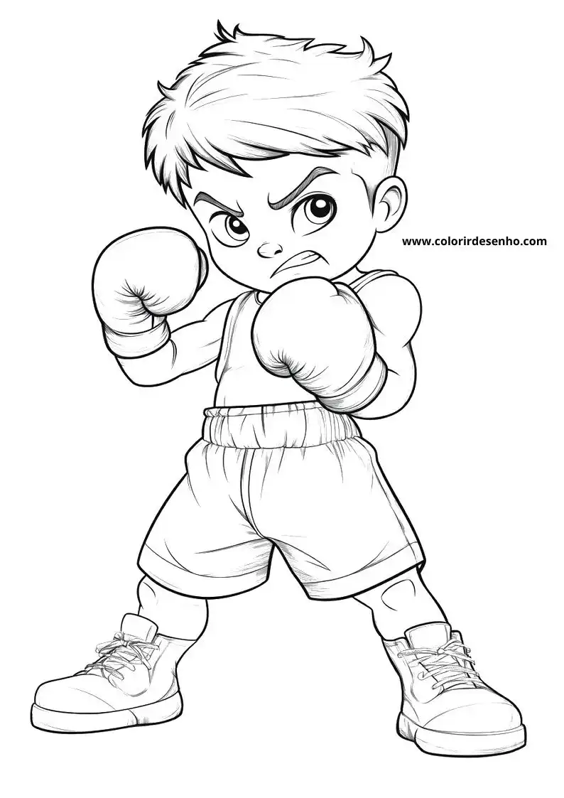 Free Printable Boxing Coloring Sheets 5