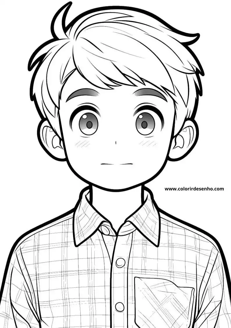 Free Printable Boy Coloring Pages in PDF 10