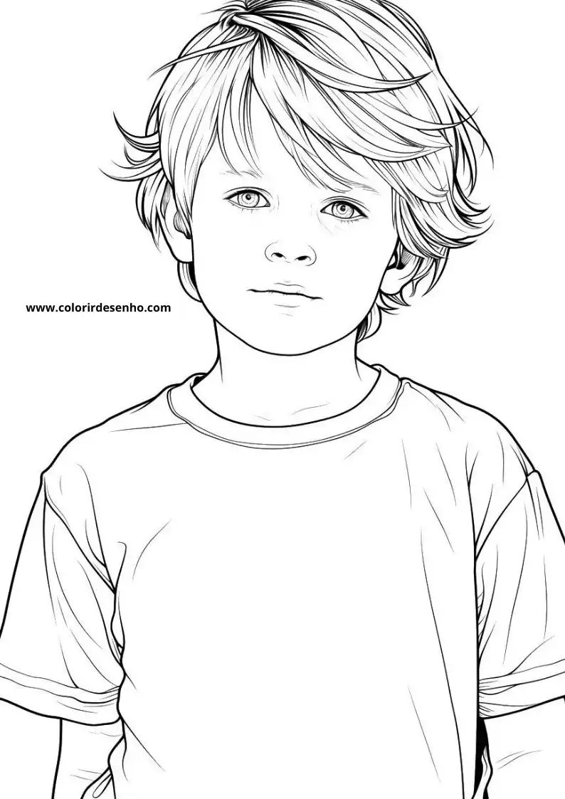 Free Printable Boy Coloring Pages in PDF 11