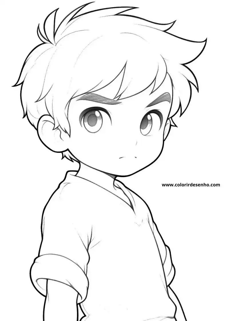 Free Printable Boy Coloring Pages in PDF 3