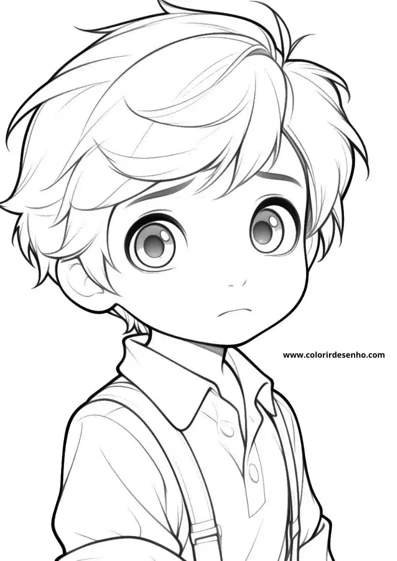 Free Printable Boy Coloring Pages in PDF 7