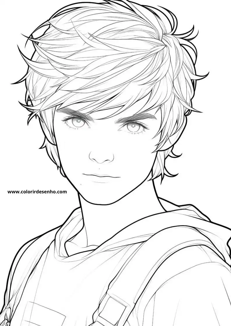 Free Printable Boy Coloring Sheets 1