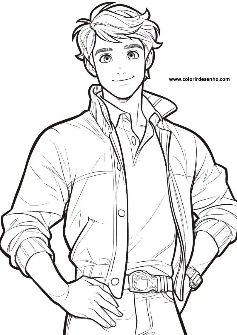 Free Printable Boy Coloring Sheets 2