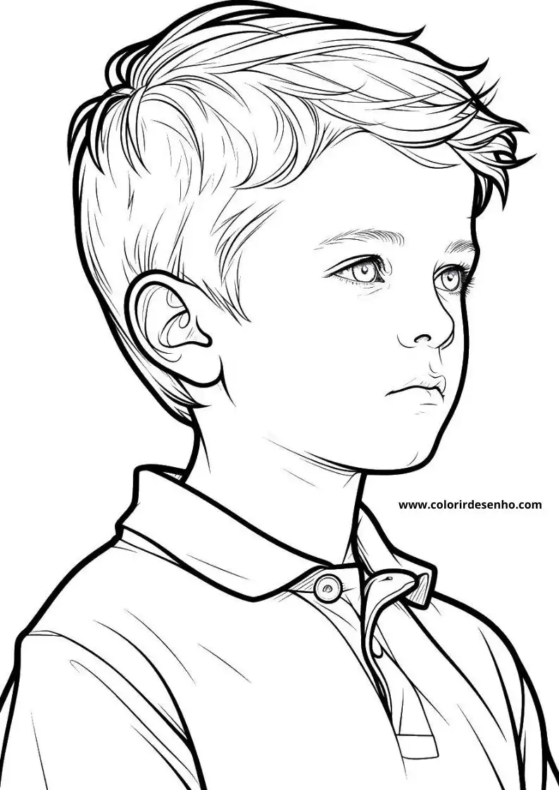 Free Printable Boy Coloring Sheets 3