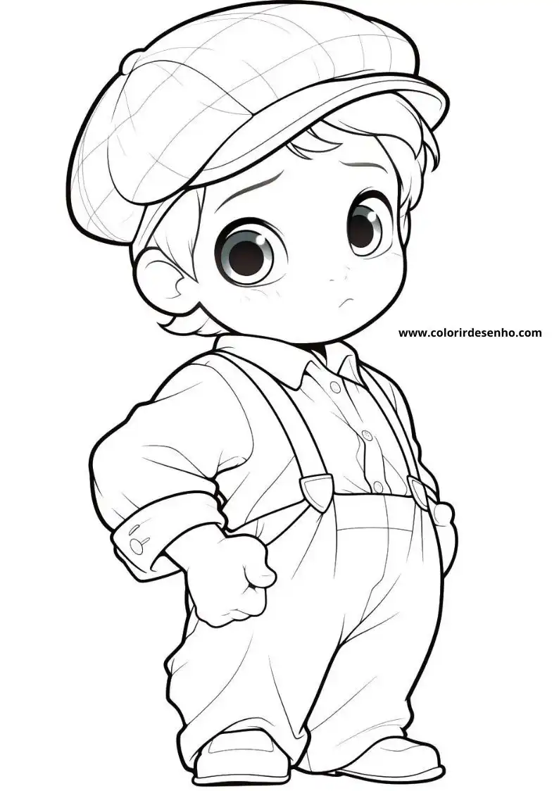 Free Printable Boy Coloring Sheets 7