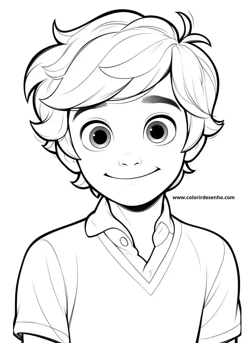 Free Printable Boy Coloring Sheets 8