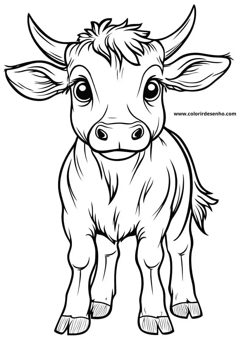 Free Printable Bull Coloring Pages in PDF 207