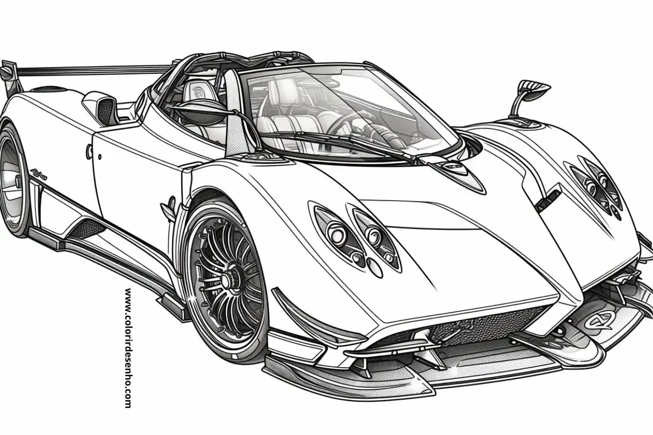 Free Printable Car Coloring Pages in PDF 1