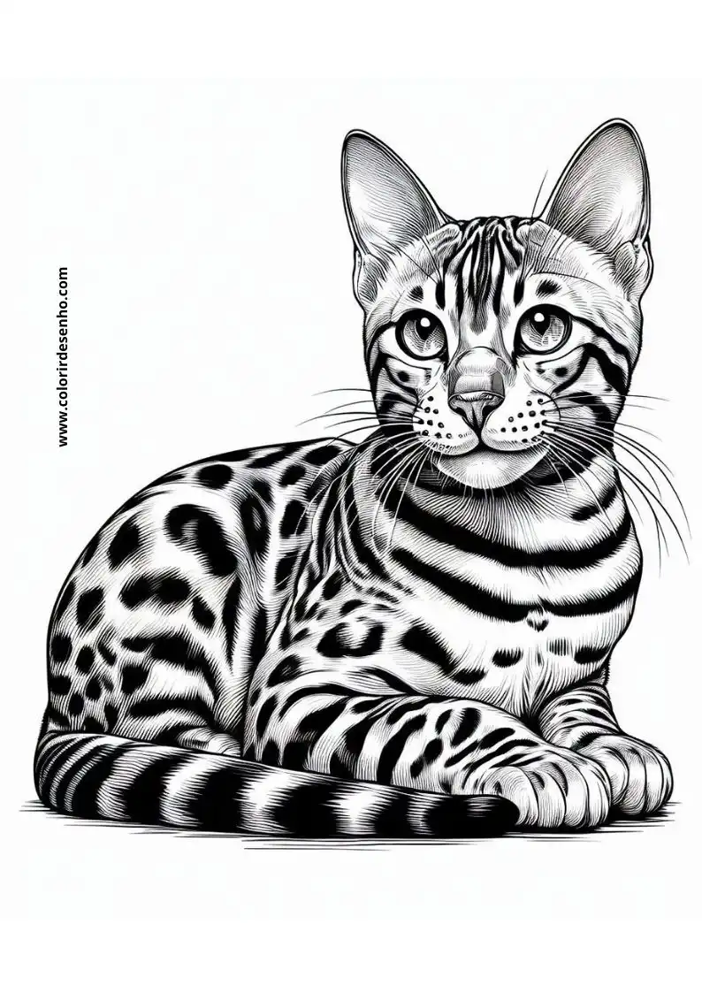Free Printable Cats and kittens Coloring Pages in PDF 4