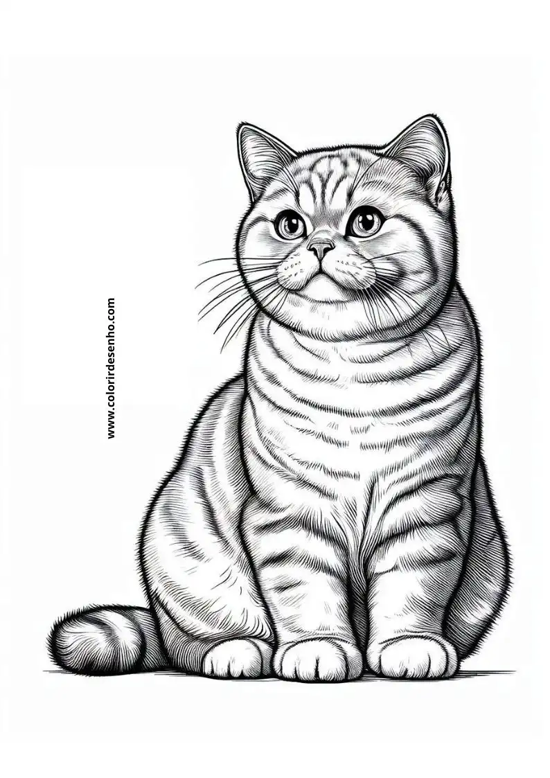 Free Printable Cats and kittens Coloring Pages in PDF 7