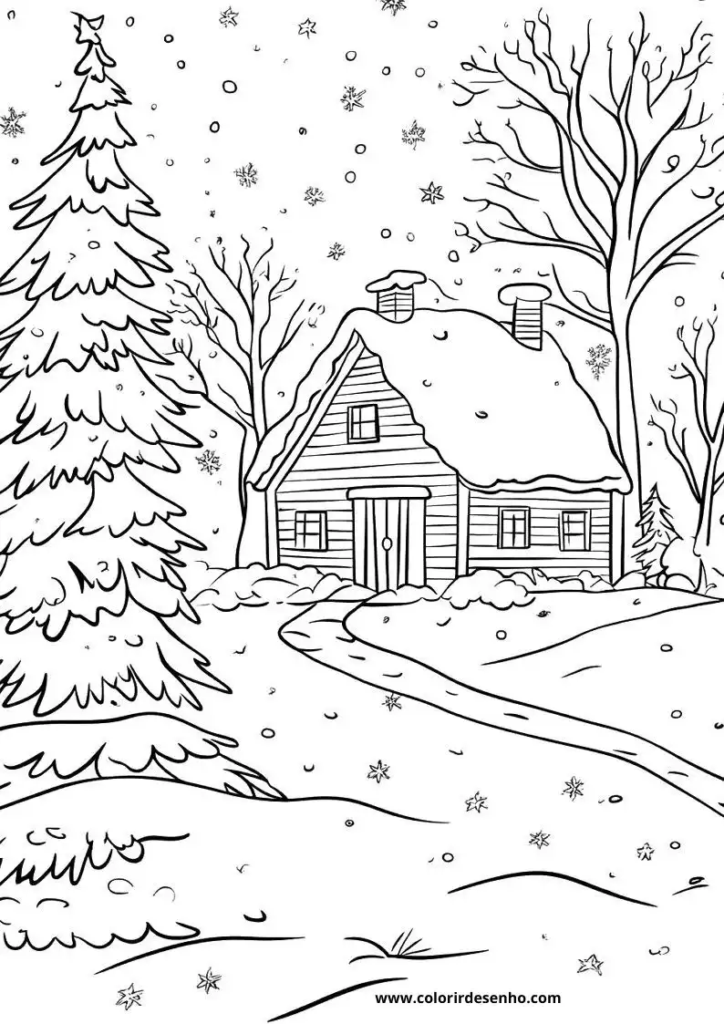 Free Printable Christmas Coloring Pages in PDF 1