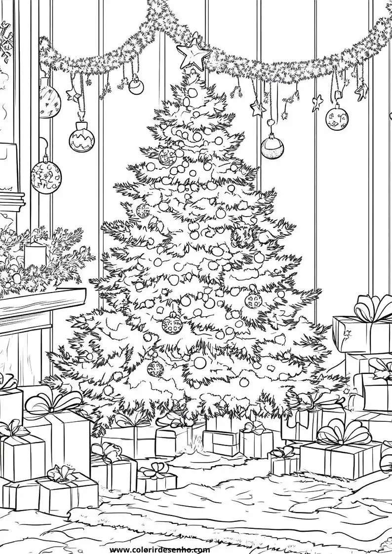 Free Printable Christmas Coloring Pages in PDF 10