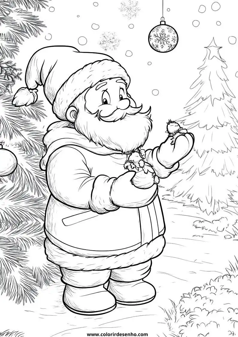 Free Printable Christmas Coloring Pages in PDF 14