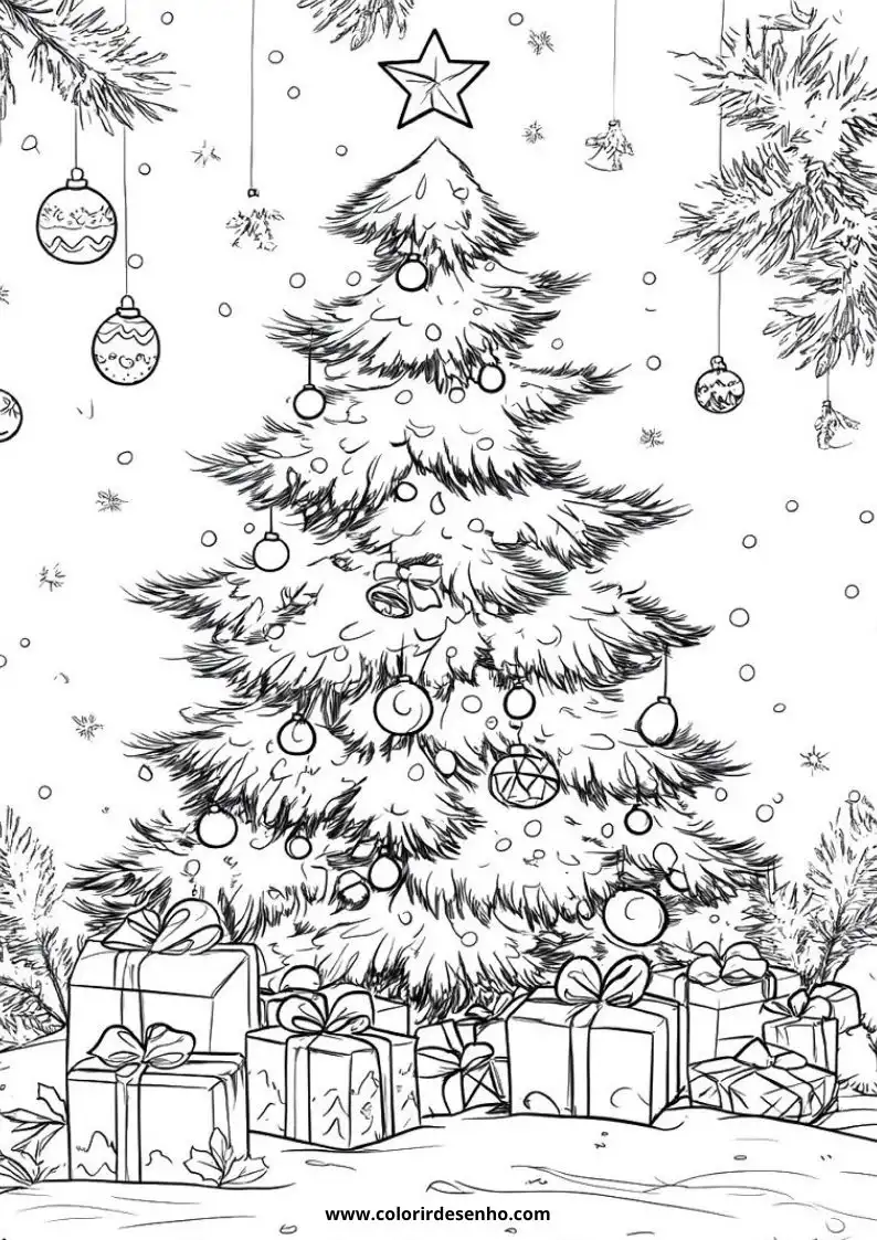 Free Printable Christmas Coloring Pages in PDF 16