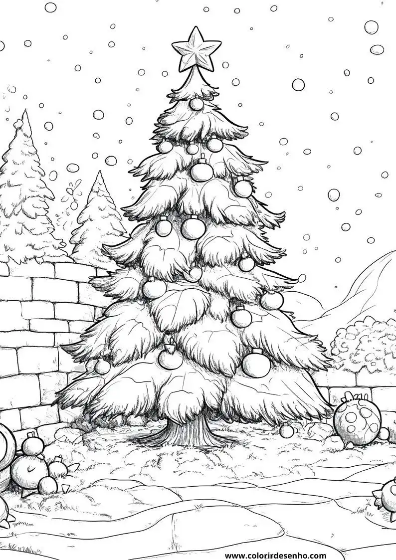 Free Printable Christmas Coloring Pages in PDF 18