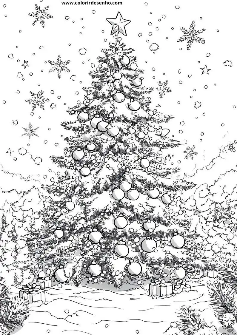 Free Printable Christmas Coloring Pages in PDF 19