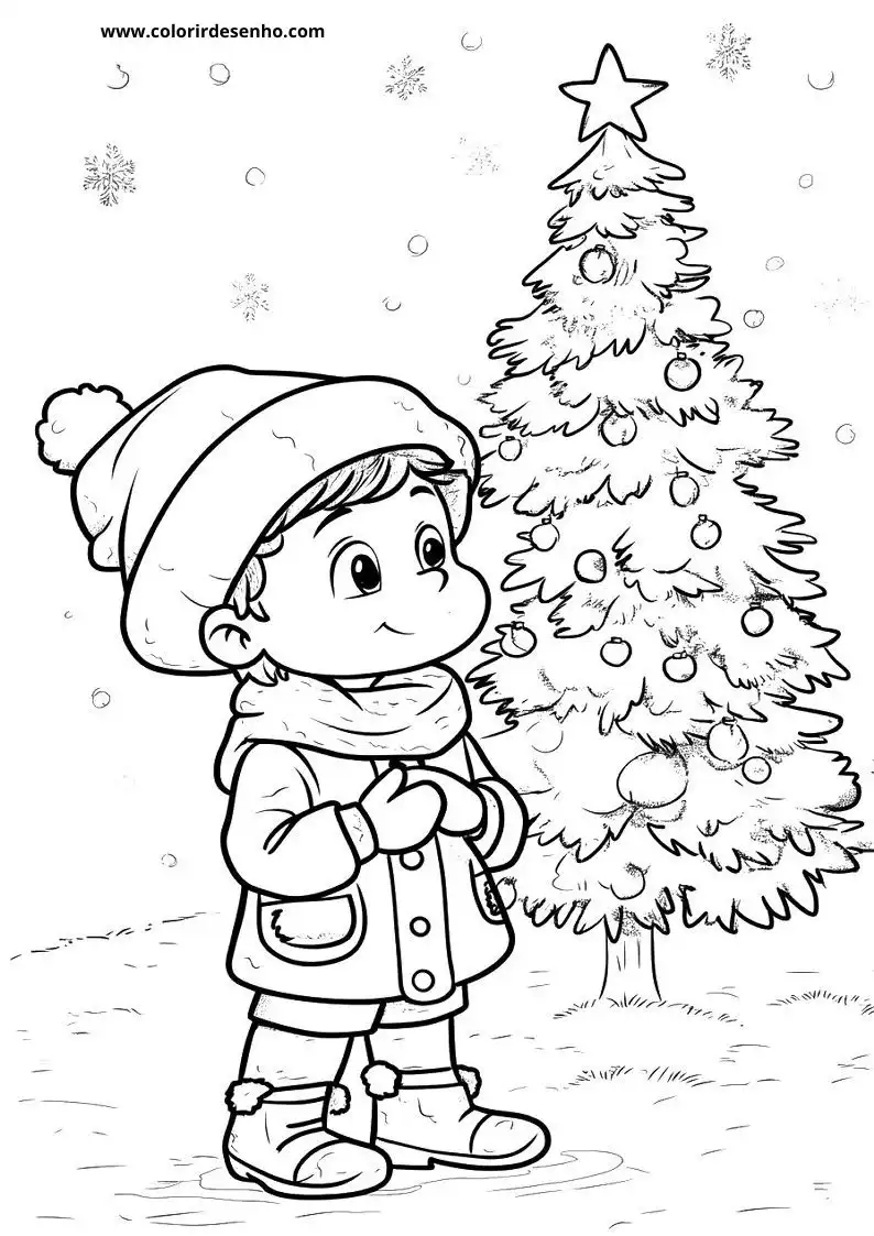 Free Printable Christmas Coloring Pages in PDF 2