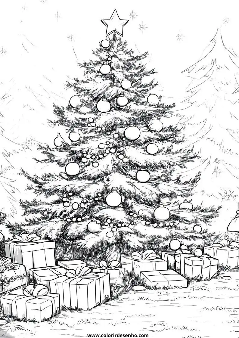 Free Printable Christmas Coloring Pages in PDF 20