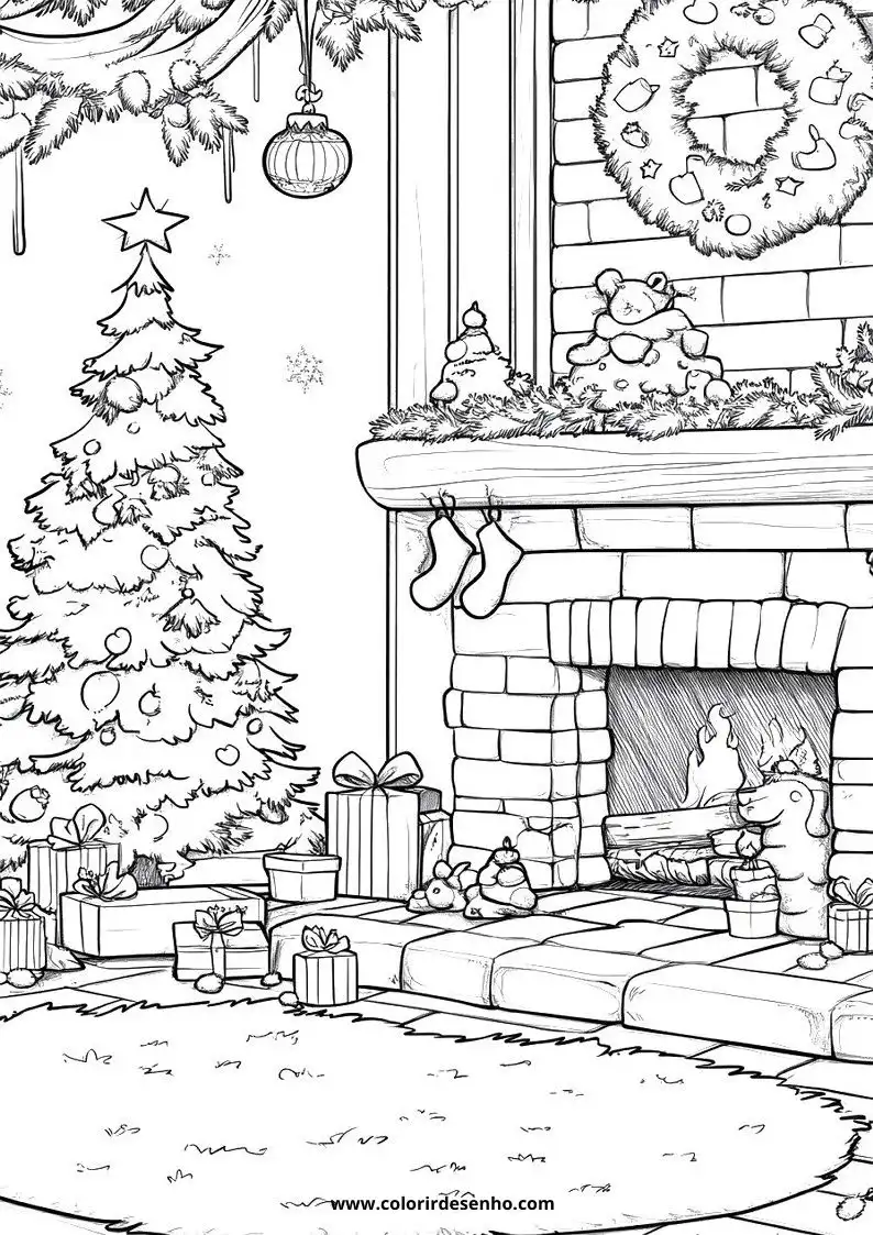 Free Printable Christmas Coloring Pages in PDF 21
