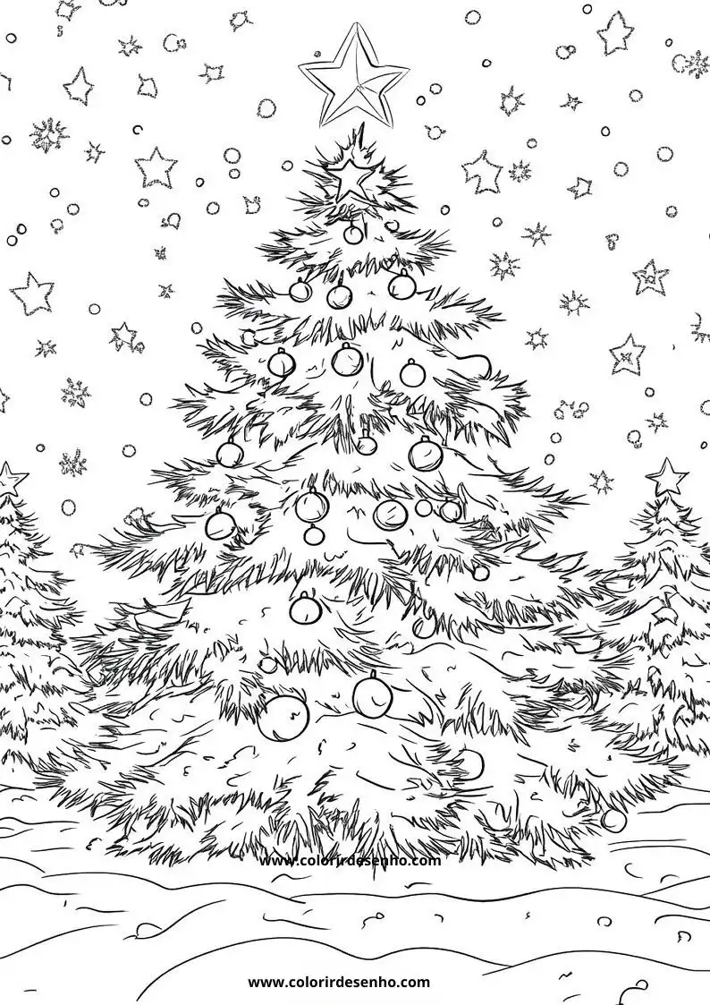 Free Printable Christmas Coloring Pages in PDF 23