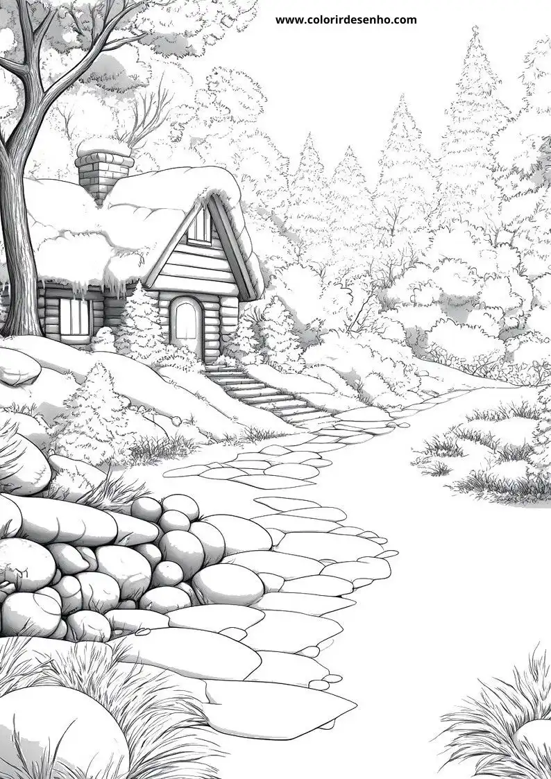 Free Printable Christmas Coloring Pages in PDF 24