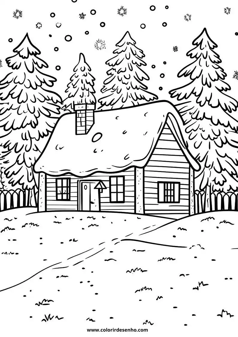 Free Printable Christmas Coloring Pages in PDF 26