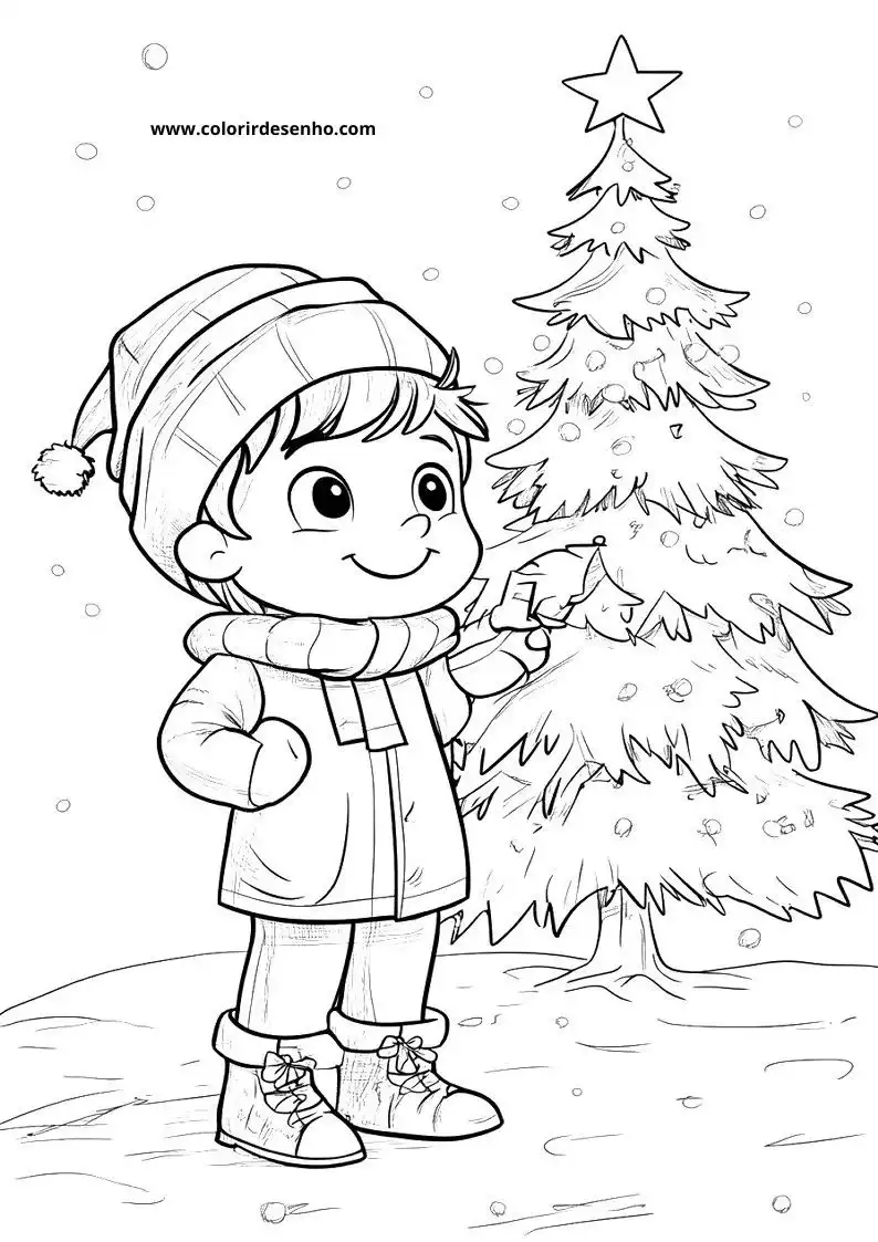 Free Printable Christmas Coloring Pages in PDF 27
