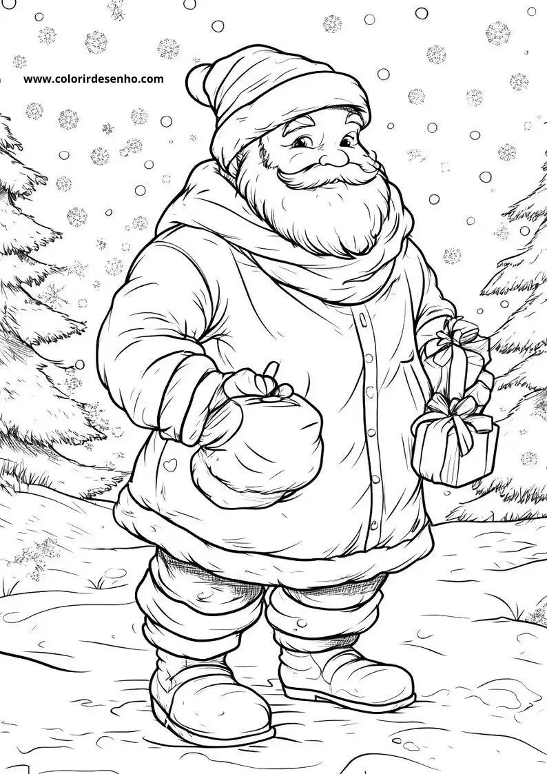 Free Printable Christmas Coloring Pages in PDF 7
