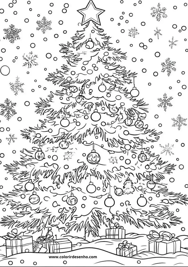 Free Printable Christmas Coloring Pages in PDF 9